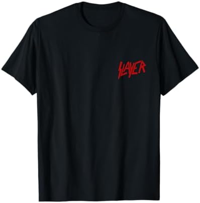 Amazon.com: Slayer Official Classic Logo T-Shirt - Black, Crew